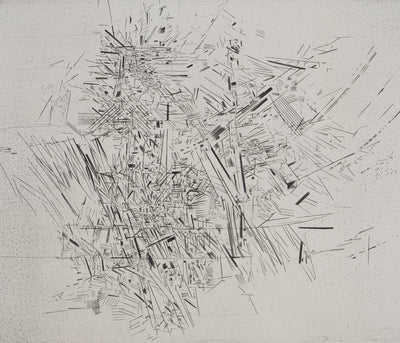 Jean-Marie GARNIER : Jean-Marie GRANIER (1922-2007), Gravure originale (photo de détail 3) - Crédit photo : Galerie Art.Paris