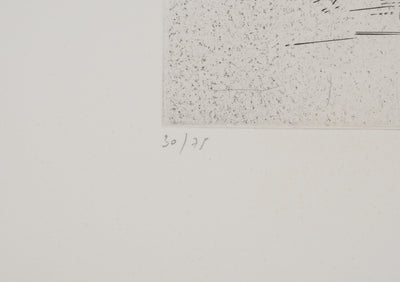 Jean-Marie GARNIER : Jean-Marie GRANIER (1922-2007), Gravure originale (photo de détail 6) - Crédit photo : Galerie Art.Paris