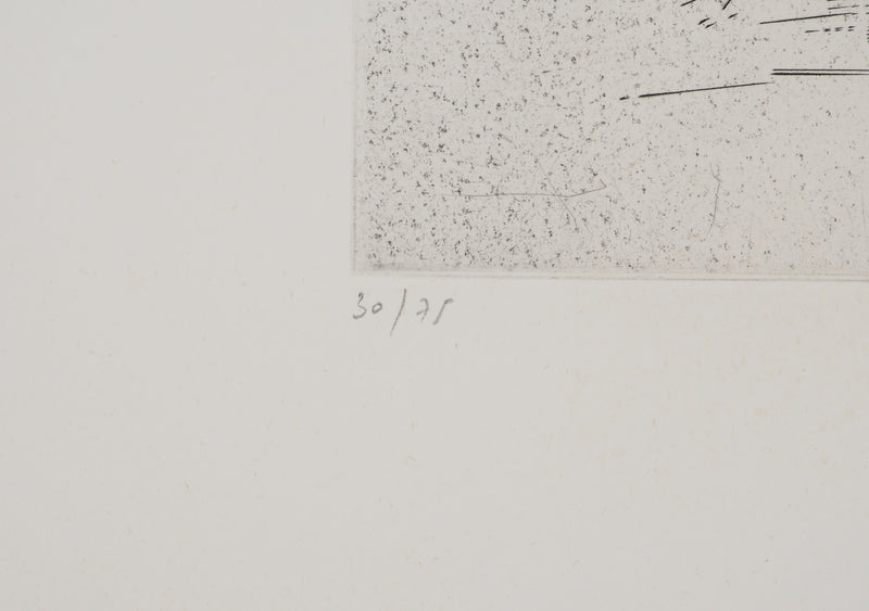 Jean-Marie GARNIER : Jean-Marie GRANIER (1922-2007), Gravure originale (photo de détail 6) - Crédit photo : Galerie Art.Paris