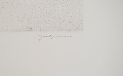 Jean-Marie GARNIER : Jean-Marie GRANIER (1922-2007), Gravure originale (photo de détail 2) - Crédit photo : Galerie Art.Paris