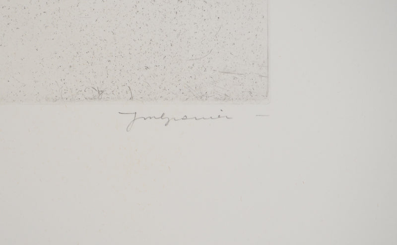 Jean-Marie GARNIER : Jean-Marie GRANIER (1922-2007), Gravure originale (photo de détail 2) - Crédit photo : Galerie Art.Paris