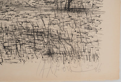 Jean CARZOU : Oliviers en Provence, Lithographie originale (photo de détail 2) - Crédit photo : Galerie Art.Paris