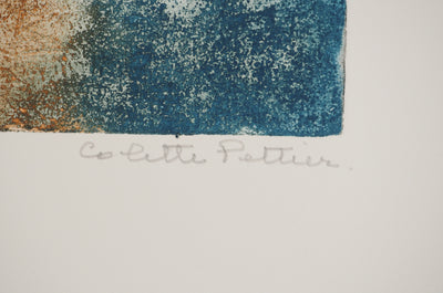 Colette PETTIER : Renaissance, Gravure originale (photo de détail 2) - Crédit photo : Galerie Art.Paris