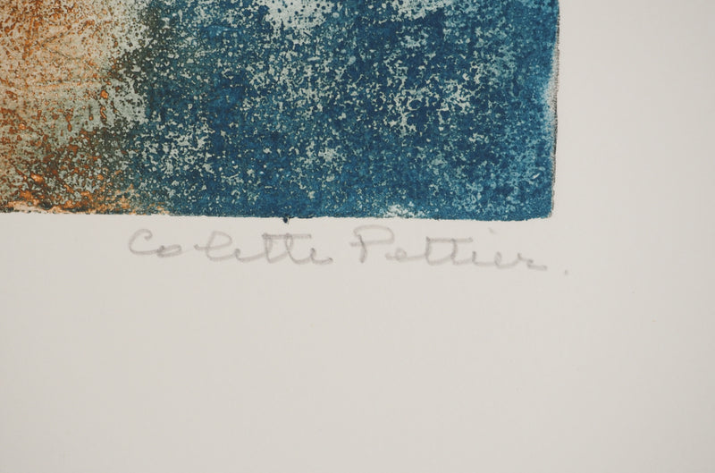 Colette PETTIER : Renaissance, Gravure originale (photo de détail 2) - Crédit photo : Galerie Art.Paris