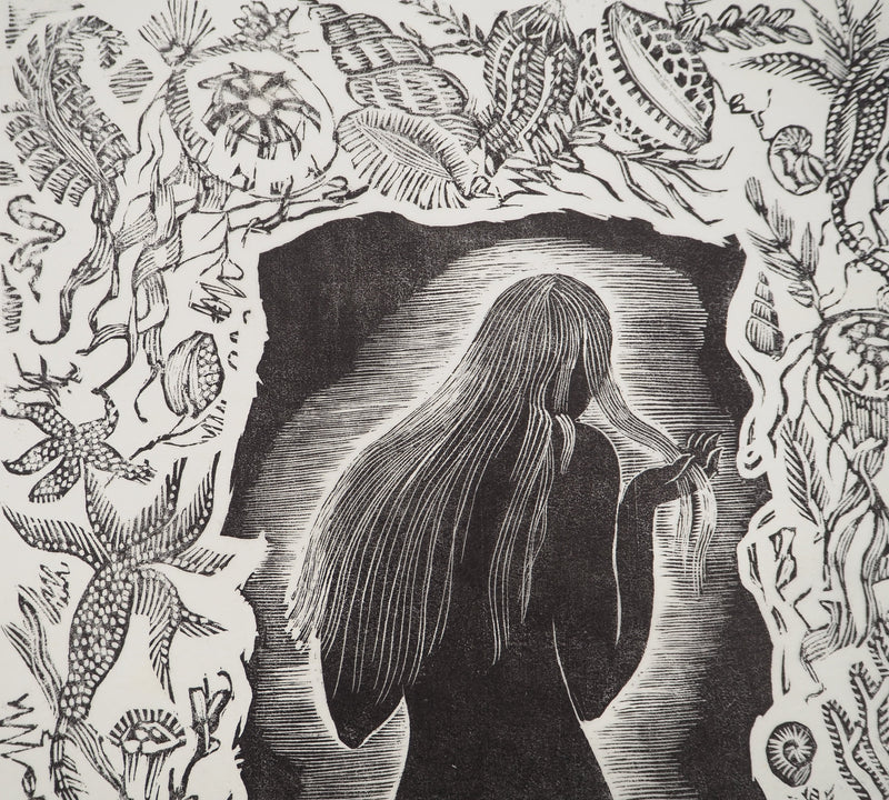 Colette PETTIER : La baigneuse aux algues, Lithographie originale (photo de détail 4) - Crédit photo : Galerie Art.Paris