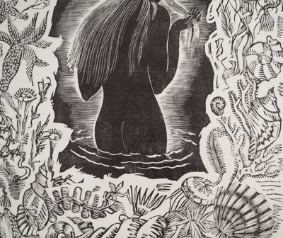 Colette PETTIER : La baigneuse aux algues, Lithographie originale (photo de détail 5) - Crédit photo : Galerie Art.Paris