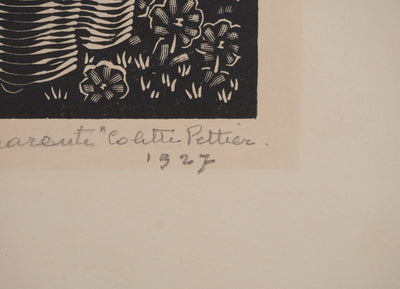 Colette PETTIER : La robe transparente, Lithographie originale (photo de détail 2) - Crédit photo : Galerie Art.Paris