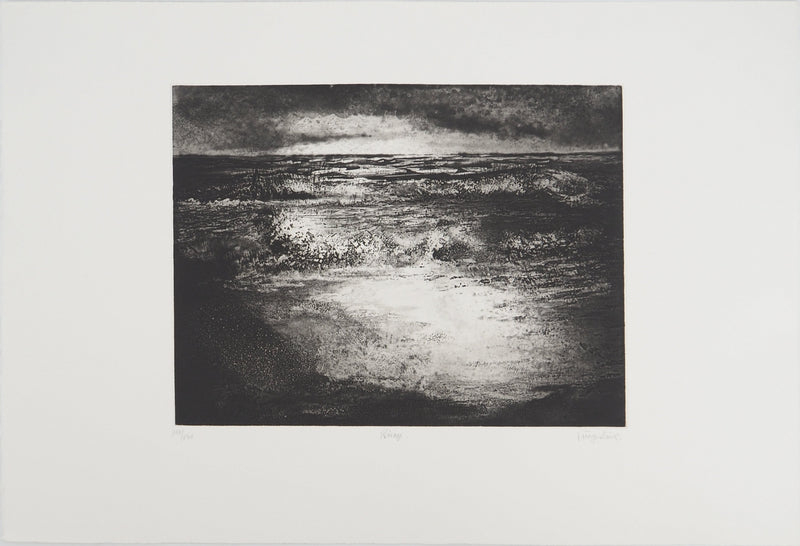 Luc GERBIER : Rivage, Gravure originale (vue générale) - Crédit photo : Galerie Art.Paris