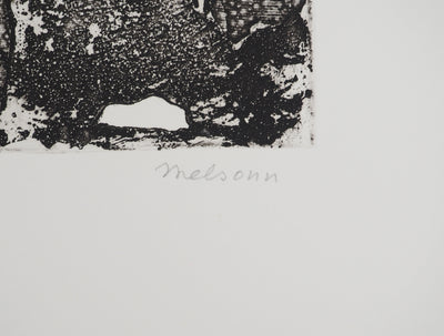 Madeleine MELSONN : Les champignons, Gravure originale (photo de détail 2) - Crédit photo : Galerie Art.Paris