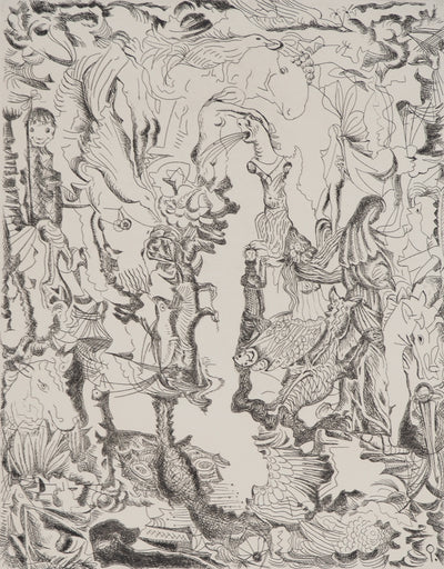 Pino DELLA SELVA : Légende magique, Gravure originale (photo de détail 3) - Crédit photo : Galerie Art.Paris