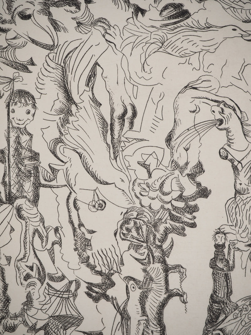 Pino DELLA SELVA : Légende magique, Gravure originale (photo de détail 4) - Crédit photo : Galerie Art.Paris