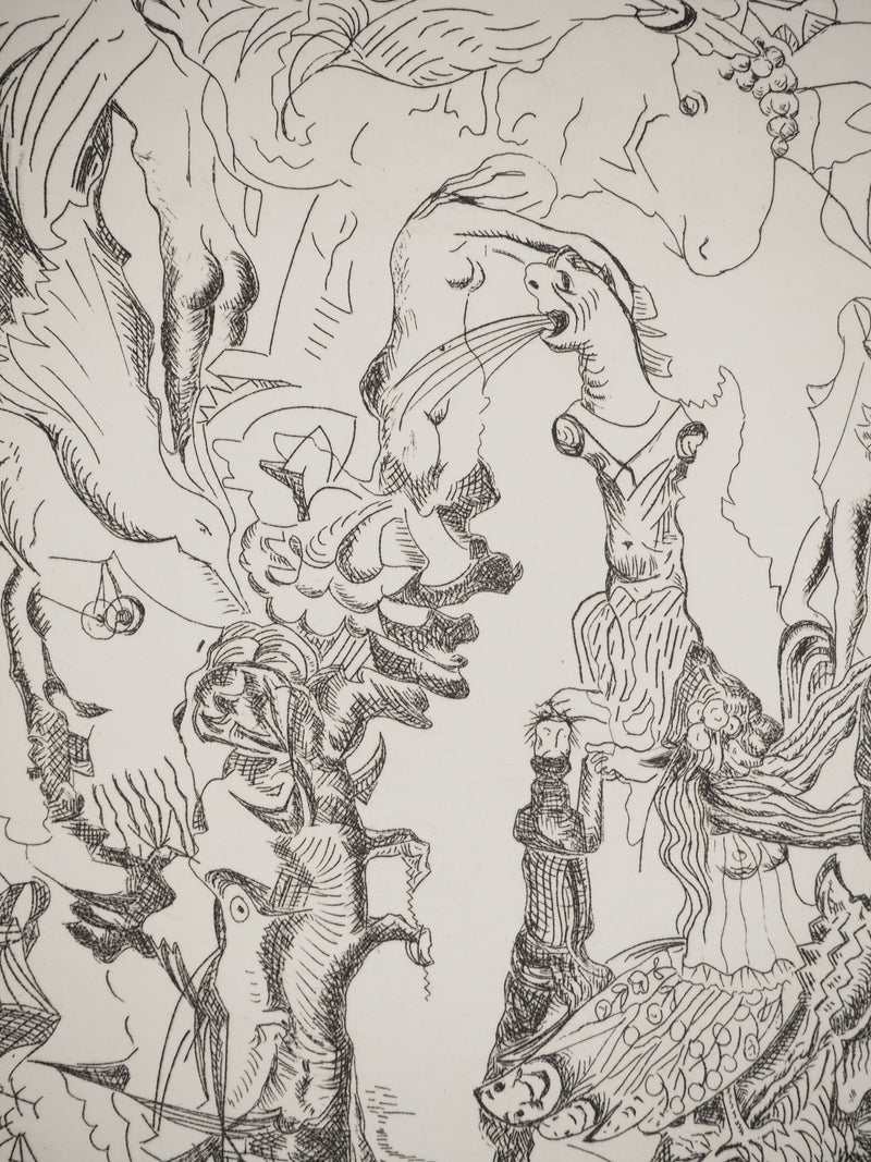 Pino DELLA SELVA : Légende magique, Gravure originale (photo de détail 5) - Crédit photo : Galerie Art.Paris