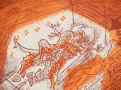 André MASSON : Sommeil incandescent, Gravure originale (photo de détail 5) - Crédit photo : Galerie Art.Paris
