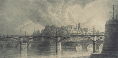Jean-Michel MATHIEUX-MARIE : La Cité, Gravure originale (photo de détail 3) - Crédit photo : Galerie Art.Paris