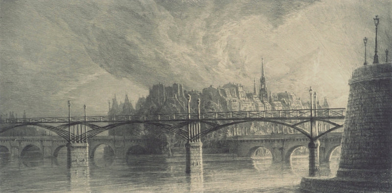 Jean-Michel MATHIEUX-MARIE : La Cité, Gravure originale (photo de détail 3) - Crédit photo : Galerie Art.Paris