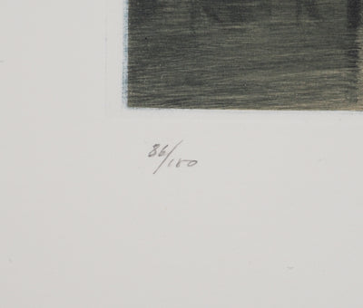 Jean-Michel MATHIEUX-MARIE : La Cité, Gravure originale (photo de détail 6) - Crédit photo : Galerie Art.Paris