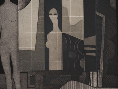 André MINAUX : Le modèle, Gravure originale (photo de détail 5) - Crédit photo : Galerie Art.Paris