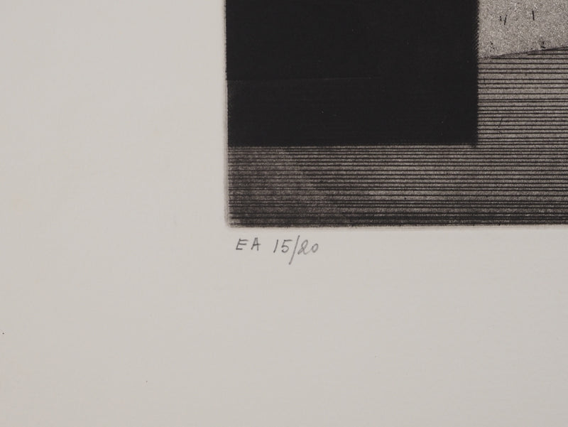 André MINAUX : Le modèle, Gravure originale (photo de détail 6) - Crédit photo : Galerie Art.Paris