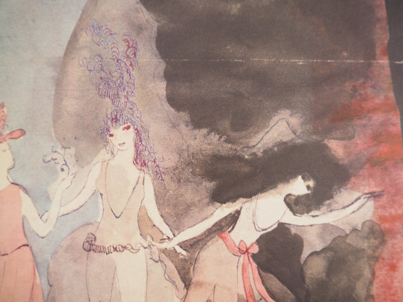 Marie LAURENCIN : Ballet, les Biches, oeuvre originale (photo de détail 5) - Crédit photo : Galerie Art.Paris