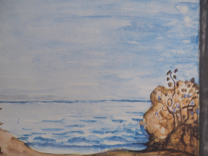 Georges BRAQUE : Bord de mer, Pochoir
