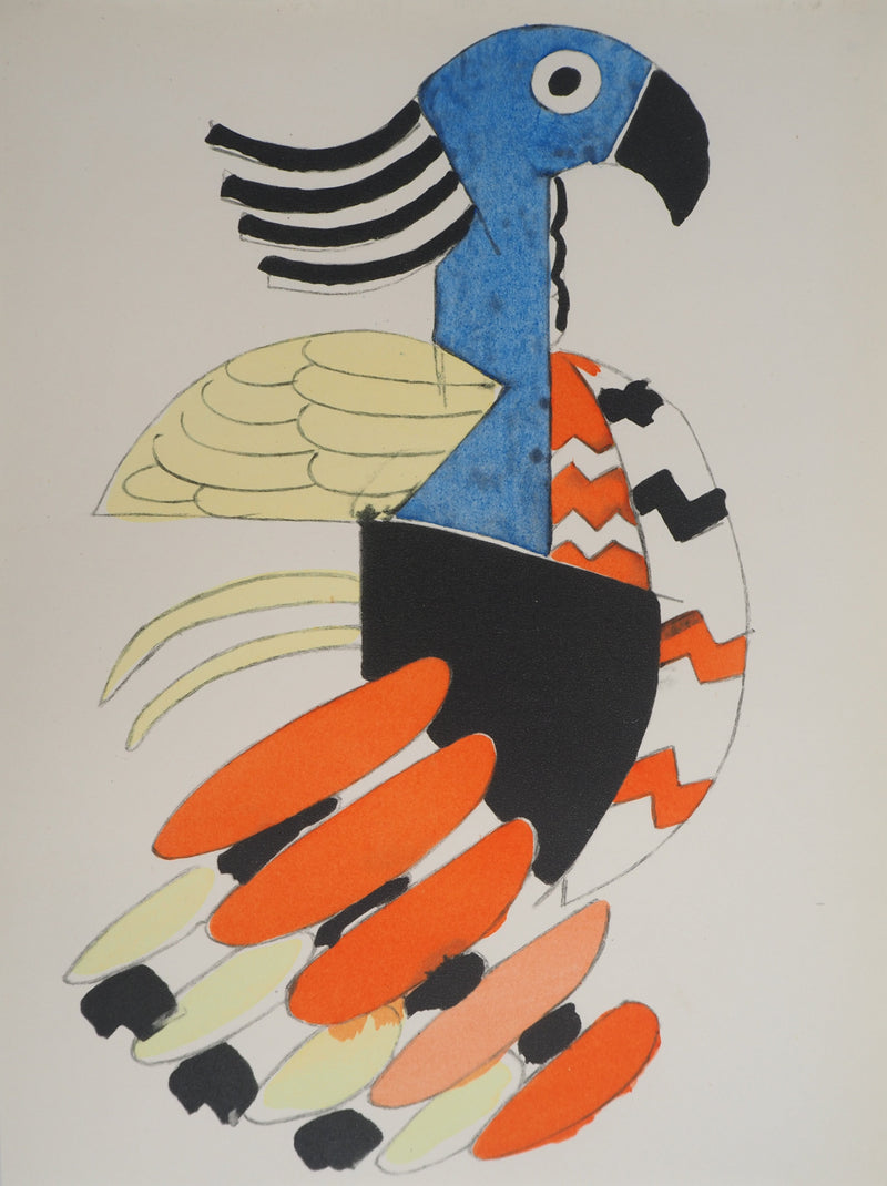 Fernand LEGER : Création du Monde, les Oiseaux, Lithographie et pochoir