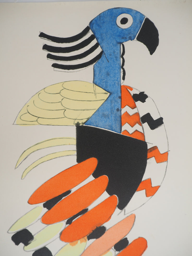 Fernand LEGER : Création du Monde, les Oiseaux, Lithographie et pochoir