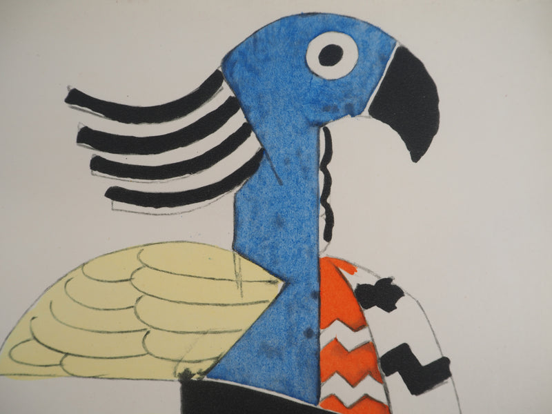 Fernand LEGER : Création du Monde, les Oiseaux, Lithographie et pochoir