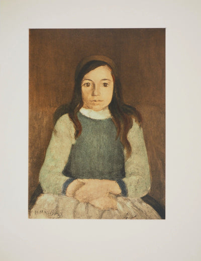 Henri MATISSE : La petite fille au serre-tête (Nini Bétron), Lithographie originale (photo de détail 3) - Crédit photo : Galerie Art.Paris