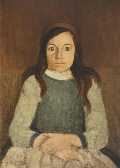 Henri MATISSE : La petite fille au serre-tête (Nini Bétron), Lithographie originale (vue générale) - Crédit photo : Galerie Art.Paris