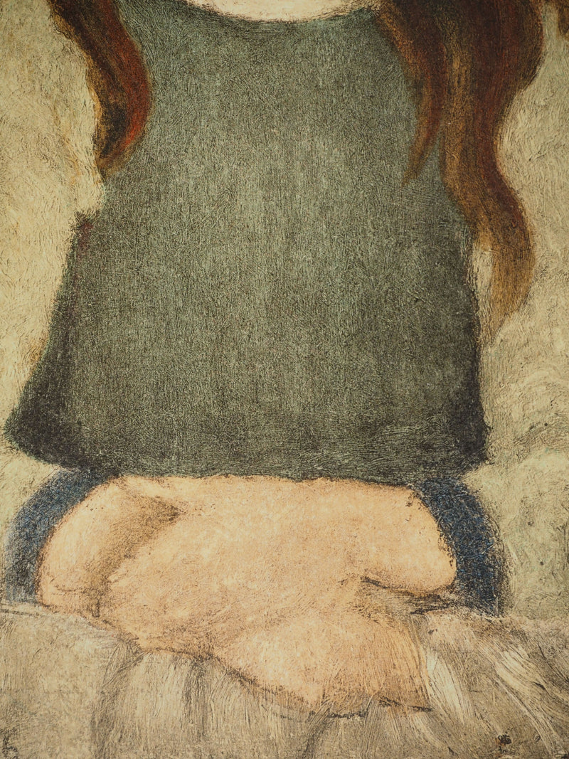 Henri MATISSE : La petite fille au serre-tête (Nini Bétron), Lithographie originale (photo de détail 5) - Crédit photo : Galerie Art.Paris