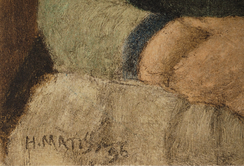 Henri MATISSE : La petite fille au serre-tête (Nini Bétron), Lithographie originale (photo de détail 2) - Crédit photo : Galerie Art.Paris