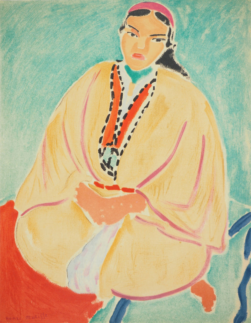 Henri MATISSE : Jeune Marocaine, Lithographie originale (photo de détail 3) - Crédit photo : Galerie Art.Paris