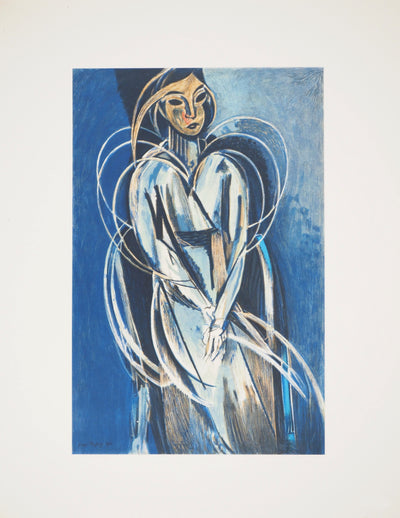 Henri MATISSE : Femme cubiste (Yvonne Landsberg), Lithographie originale (vue générale) - Crédit photo : Galerie Art.Paris