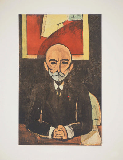 Henri MATISSE : Homme aux yeux noirs (Auguste Pellerin), Lithographie originale (vue générale) - Crédit photo : Galerie Art.Paris