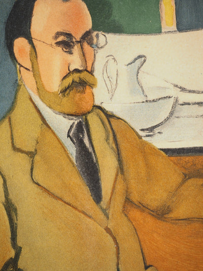 Henri MATISSE : Autoportrait dans l'atelier, Lithographie originale (photo de détail 6) - Crédit photo : Galerie Art.Paris