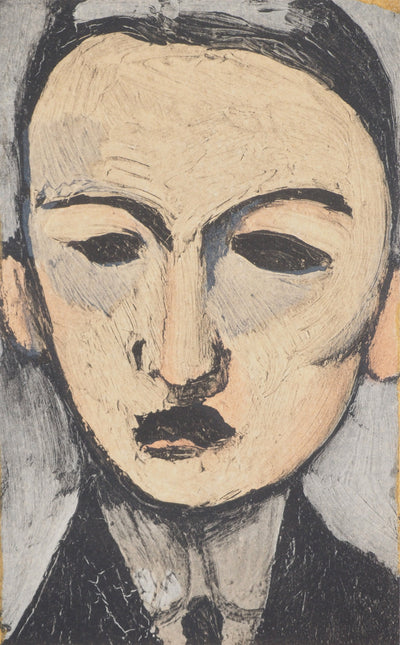 Henri MATISSE : Visage d'homme, Lithographie originale (vue générale) - Crédit photo : Galerie Art.Paris