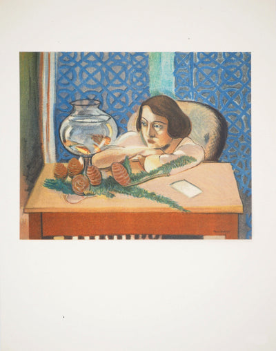 Henri MATISSE : Femme devant un aquarium, Lithographie originale (photo de détail 3) - Crédit photo : Galerie Art.Paris