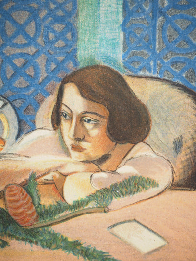 Henri MATISSE : Femme devant un aquarium, Lithographie originale (photo de détail 4) - Crédit photo : Galerie Art.Paris