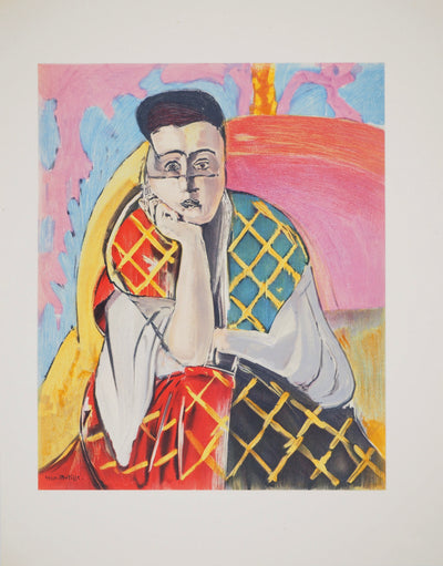 Henri MATISSE : Femme à la voilette, Lithographie originale (vue générale) - Crédit photo : Galerie Art.Paris