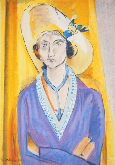 Henri MATISSE : Femme au chapeau de paille, Lithographie originale (photo de détail 3) - Crédit photo : Galerie Art.Paris