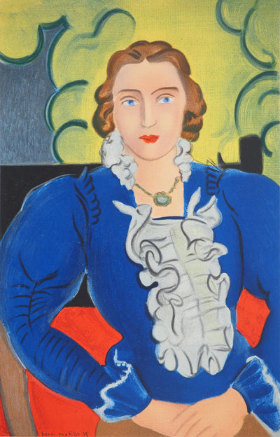 Henri MATISSE : La blouse bleue, Lithographie originale (photo de détail 3) - Crédit photo : Galerie Art.Paris