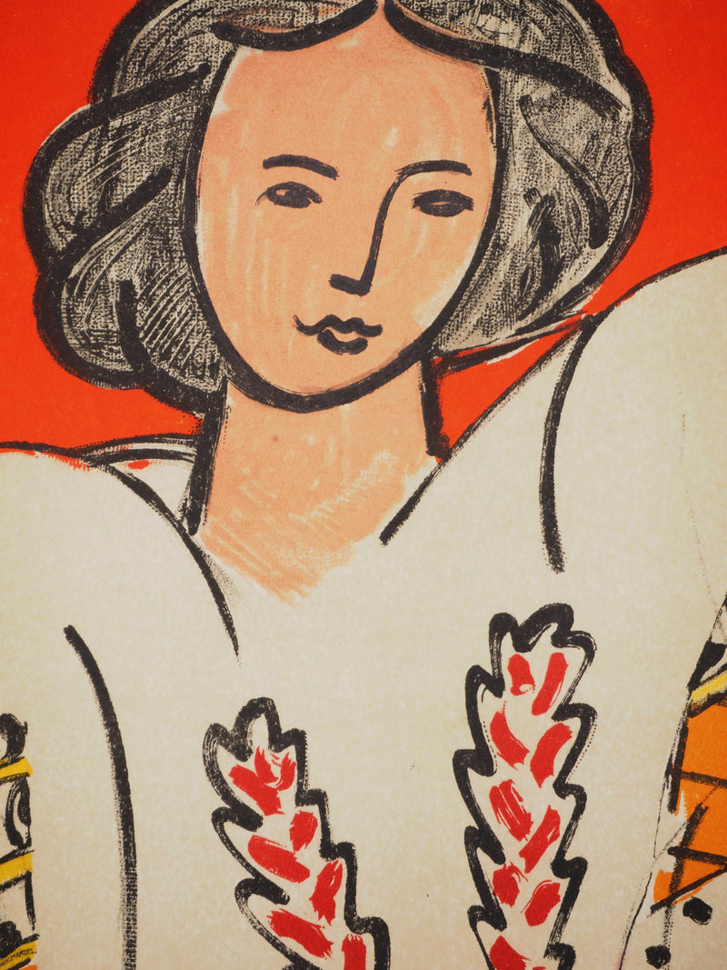 Henri MATISSE : La blouse roumaine, Lithographie originale (photo de détail 4) - Crédit photo : Galerie Art.Paris