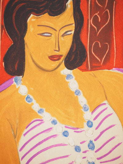 Henri MATISSE : Dame à la robe blanche, Lithographie originale (photo de détail 4) - Crédit photo : Galerie Art.Paris