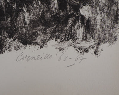 Guillaume CORNEILLE : Fonds marins, 1963/67, Lithographie originale (photo de détail 2) - Crédit photo : Galerie Art.Paris