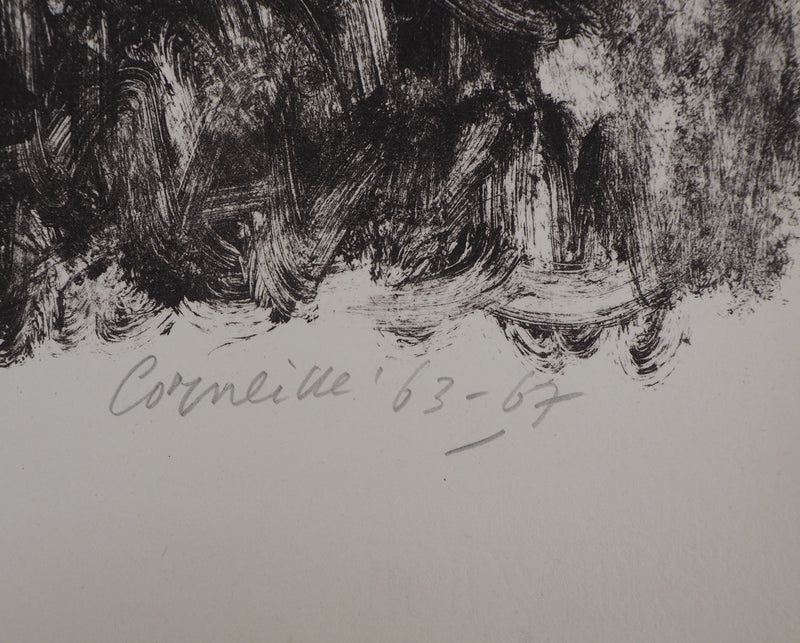 Guillaume CORNEILLE : Fonds marins, 1963/67, Lithographie originale (photo de détail 2) - Crédit photo : Galerie Art.Paris