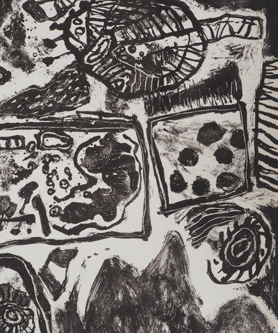 Guillaume CORNEILLE : Fonds marins, 1963/67, Lithographie originale (photo de détail 4) - Crédit photo : Galerie Art.Paris