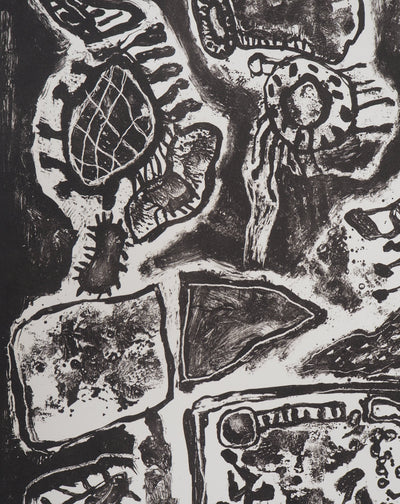 Guillaume CORNEILLE : Fonds marins, 1963/67, Lithographie originale (photo de détail 5) - Crédit photo : Galerie Art.Paris