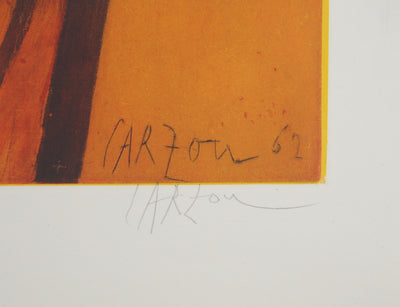 Jean CARZOU : Profil féminin, Gravure originale (photo de détail 2) - Crédit photo : Galerie Art.Paris