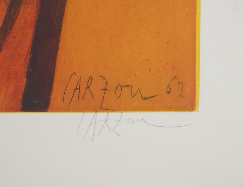 Jean CARZOU : Profil féminin, Gravure originale (photo de détail 2) - Crédit photo : Galerie Art.Paris