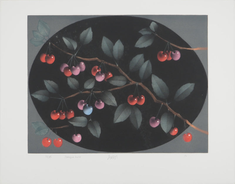 Mario AVATI : Pourquoi bleue, Gravure originale (vue générale) - Crédit photo : Galerie Art.Paris